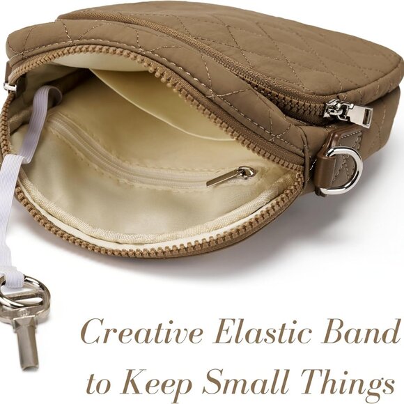 Elegant Quilted Crossbody Bag - Lightweight Women's Purse with Magnetic Closure - Picture 6 of 8